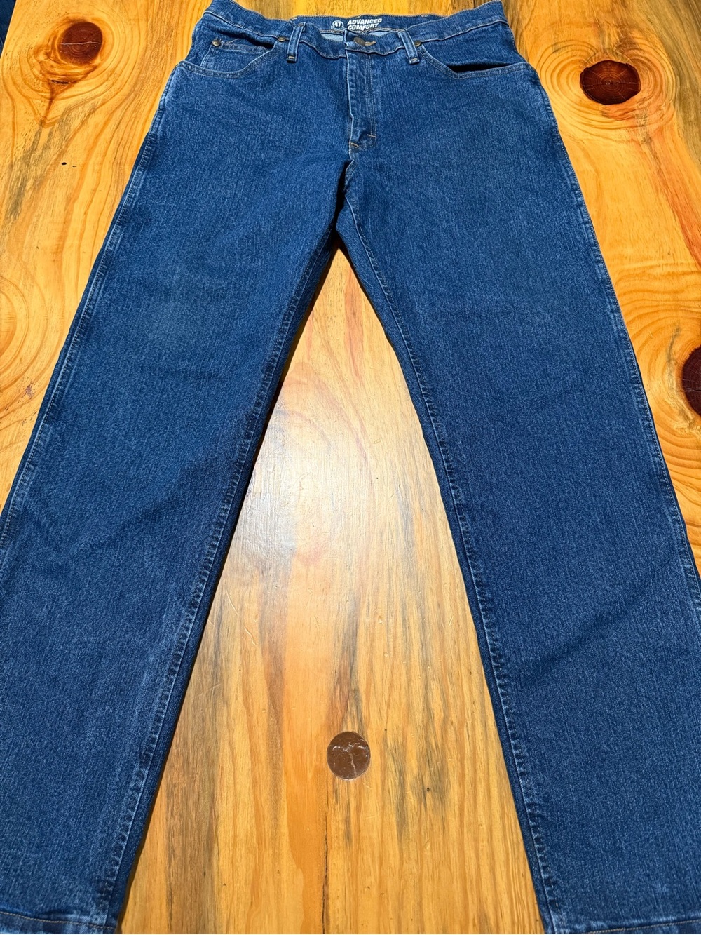 Wrangler Straight Leg Men's Jeans - 47 Regular Fit Blue